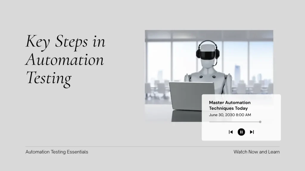 Key Steps in Automation Testing