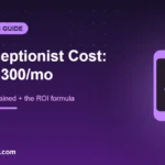 AI receptionist cost 2026 — pricing from $25 to $300 per month compared