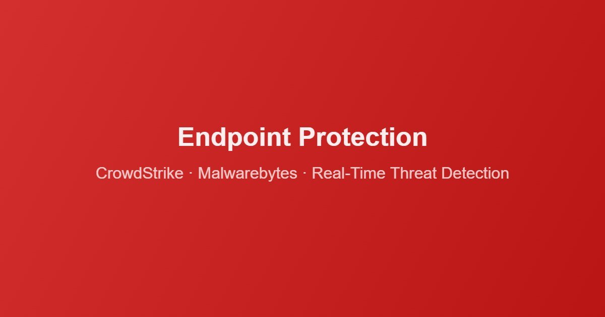 Endpoint protection software detecting and blocking malware in real time